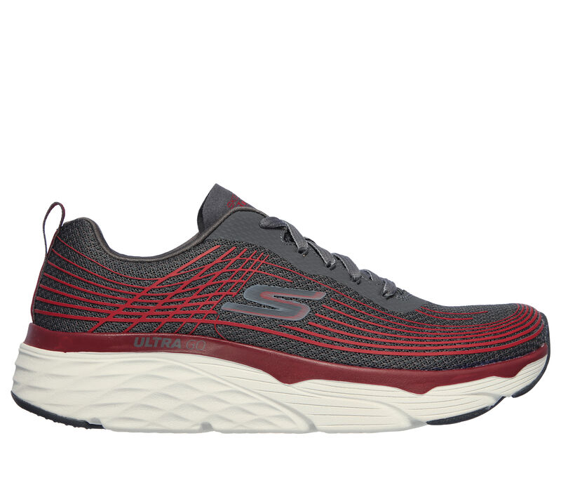 Skechers Max Cushioning Elite - Brilliant, CHARCOAL / RED, largeimage number 0