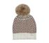 Metallic Yarn Beanie Hat, ROSE, swatch