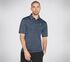 Skechers Apparel On the Road Polo, BLUE  /  GRAY, swatch