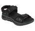 Skechers GOwalk Arch Fit Sandal, BLACK / CHARCOAL, swatch