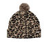 Leopard Print Beanie Hat, GUÉPARD, swatch
