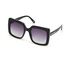 Oversized Square Metal Trim Sunglasses, ZWART, swatch