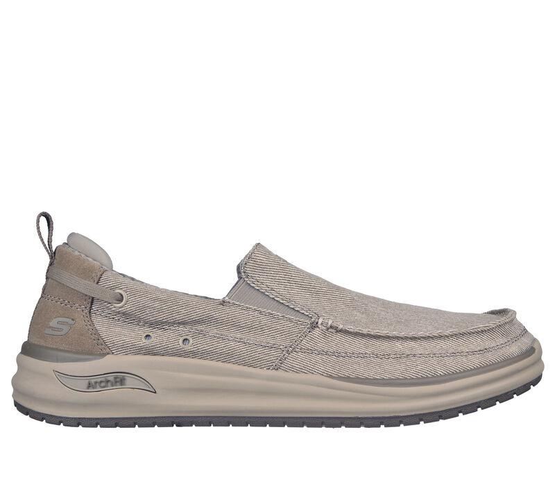 Relaxed Fit: Skechers Arch Fit Melo - Port Bow, TAUPE, largeimage number 0