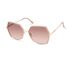 Semi-Rimless Geometric Sunglasses, LICHT ROZE, swatch