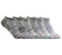 6 Pack Low Cut Sport Stripe Socks, GRIS, large image number 0
