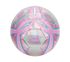 Hex Multi Mini Stripe Size 5 Soccer Ball, ZILVER / LICHT ROZE, swatch