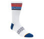 1 Pack Americana Stripe Crew Socks, WHITE, large image number 0