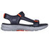 Skechers GO WALK 6 Sandal, NAVY / ORANGE, swatch