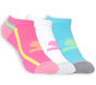 3 Pack Extended Terry Ankle Sport Socks, ROSE / BLEU, large image number 0