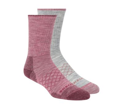 Merino Wool Crew Socks - 2 Pack