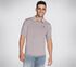 Skechers Apparel Off Duty Polo Shirt, TAUPE / LAVENDER, swatch