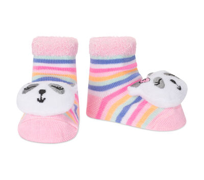 Infant Rattle Panda Socks - 2 Pack