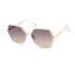 Semi-Rimless Geometric Sunglasses, WIT, swatch
