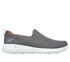 Skechers GOwalk Max - Clinched, GRIS ANTHRACITE / ORANGE, swatch