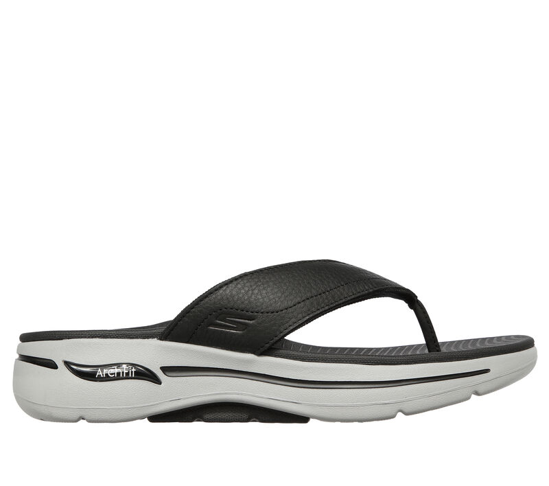 Skechers GOwalk Arch Fit Sandal, ZWART / GRIJS, largeimage number 0