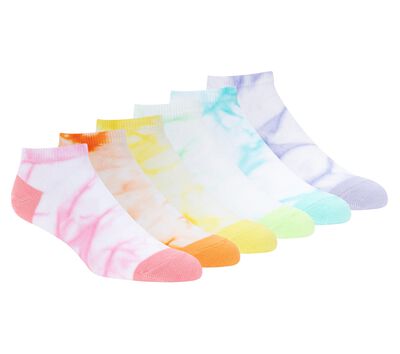 Tie-Dye Pastel Socks - 6 Pack