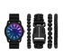 Laser Crystal Black Watch, ZWART, swatch