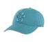 Paw Print Twill Washed Hat, TEAL, swatch
