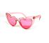 Modified Glitter Heart Plastic Front Sunglasses, PINK, swatch