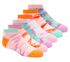 6 Pack Pastel Tie Dye Socks, MULTI, swatch